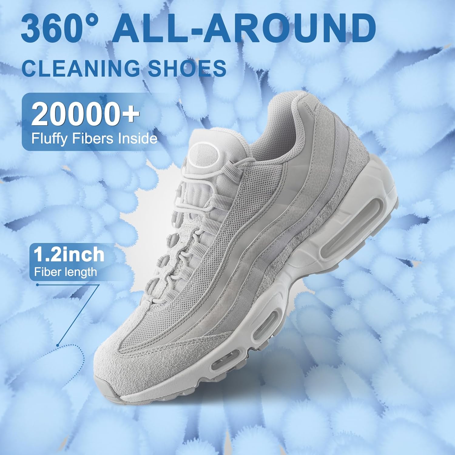 Shoe Washing Machine Bag,Shoe Laundry Bags for Sneakers, Reusable Shoe Cleaning Bag for All Shoe Sizes - Image 2