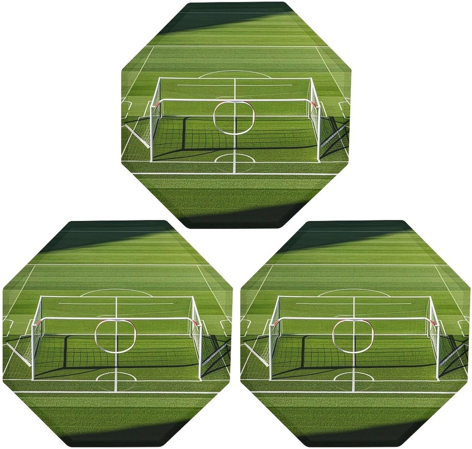 Ctagon Metal Sign for Home, Modern Display Plate for Kitchen, Football Goal Post Sports Area Plates Accent Hanging Wall Decorations 3PCS for Living Room, Bedroom, Hallway, Hotel