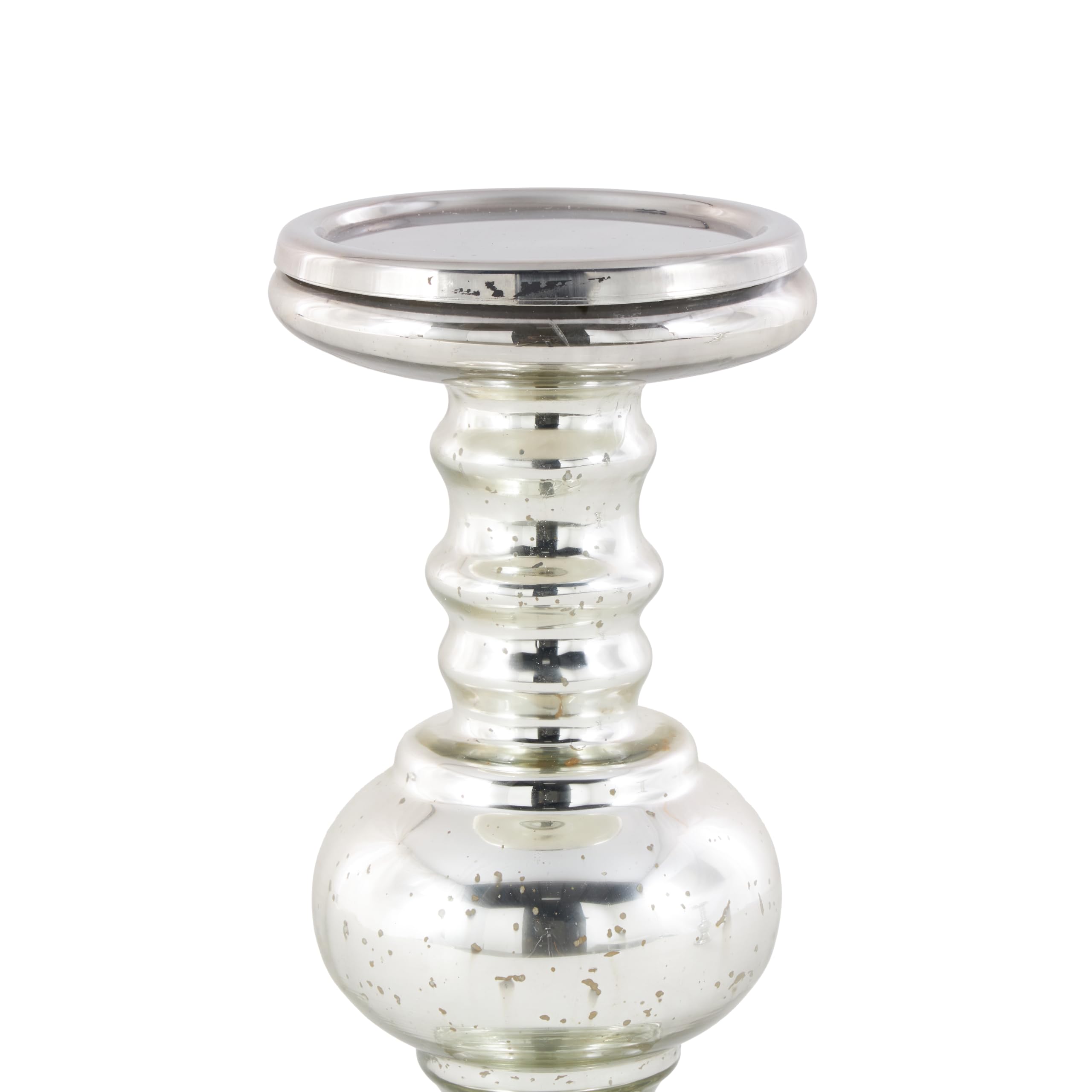 Benzara Enticing Set of Two Glass Candle Holder