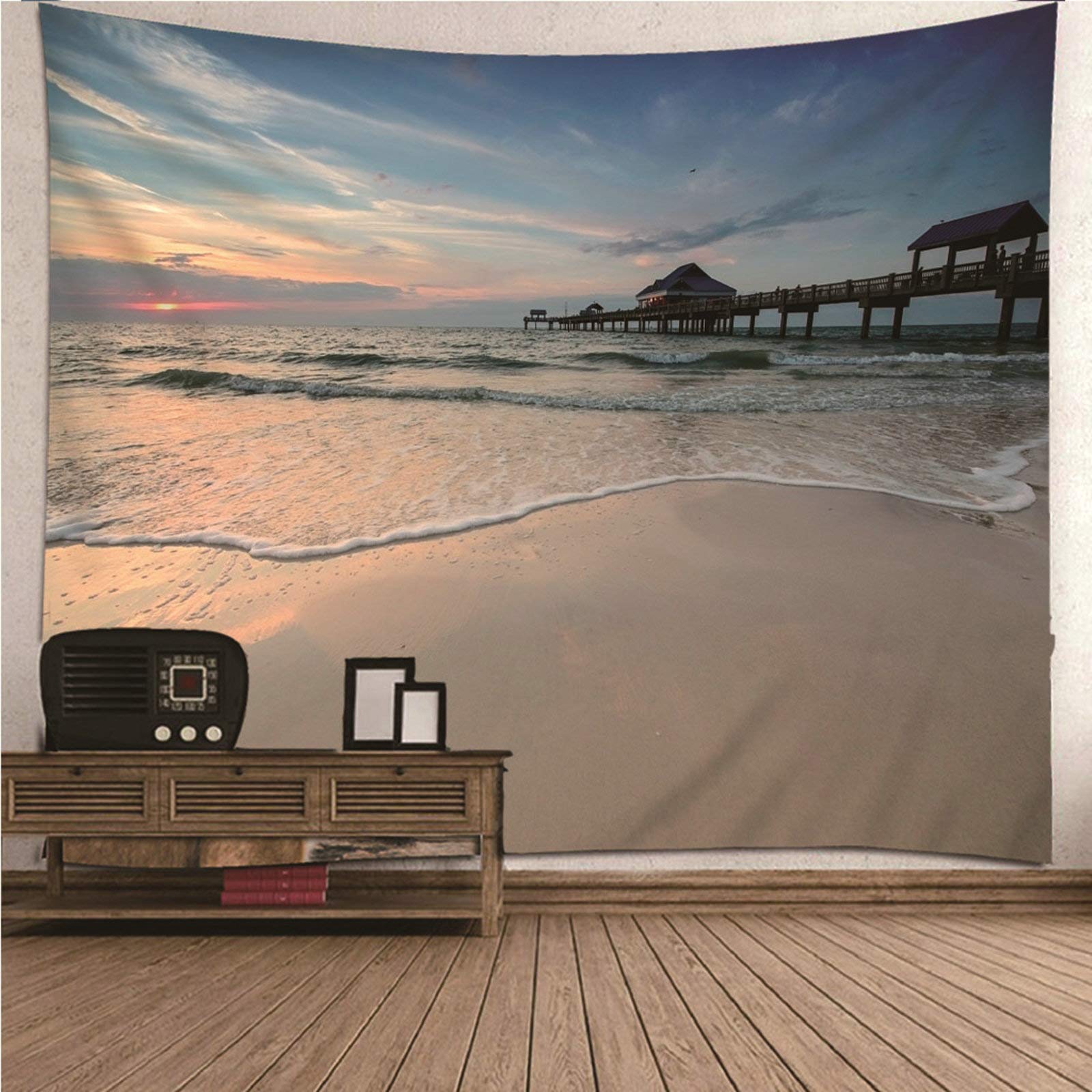 Un tapiz de pared de alta calidad KnSam con acabado de poliéster resistente para salón, 150x130 cm