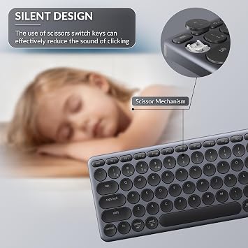 Keychron B4 Pro Ultra-Slim 96% Wireless Keyboard, Bluetooth/2.4 GHz/Wired Connection Keyboard with Numpad, Launcher, Up to 300 Hours Battery Compatible with Mac Windows Linux - Space Gray