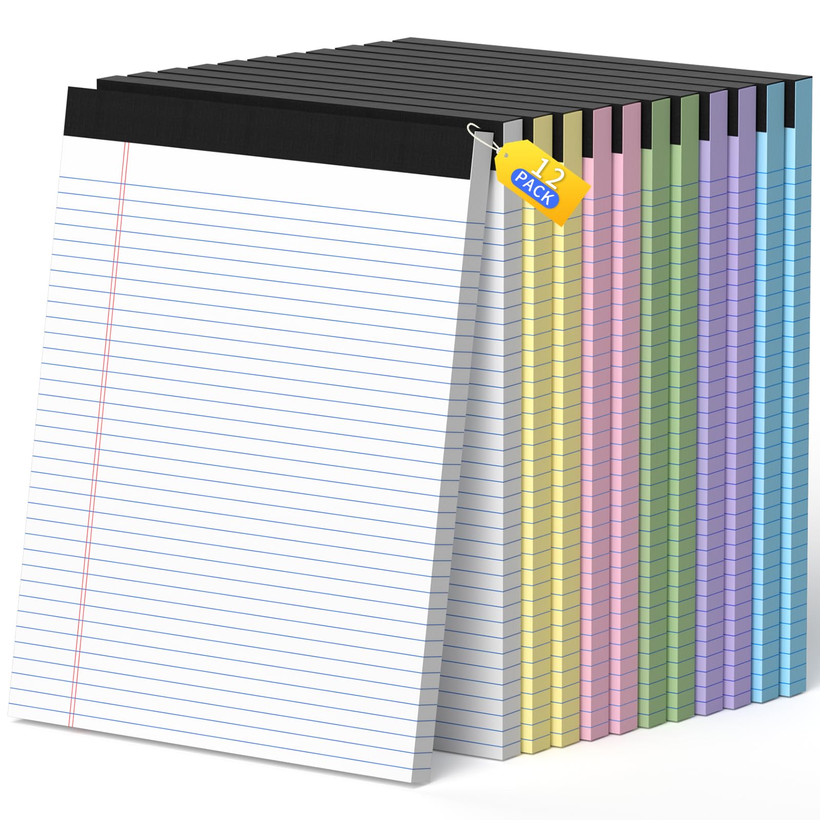 Legal Pads 8 5 X11 Narrow Ruled Notepads 12 Pack 50 Sheet Pad Colored Legal Pads Tear Off