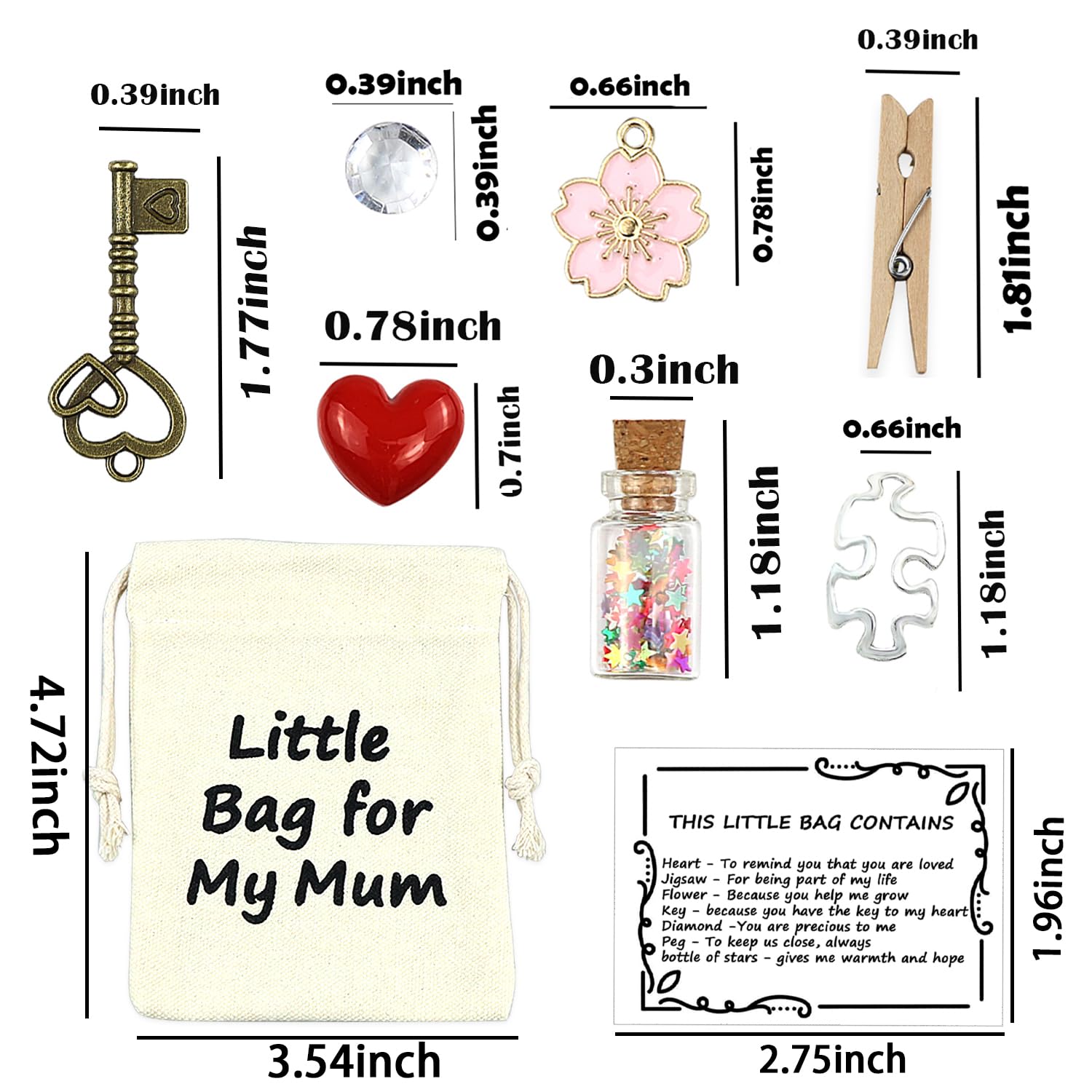 LUOKIFUR Meaningful Packet, Thoughtful Gift for Daughter Son, Mother, Sister, Friendship/Miss you/Good Luck Gift Souvenir (Mum) - Image 3