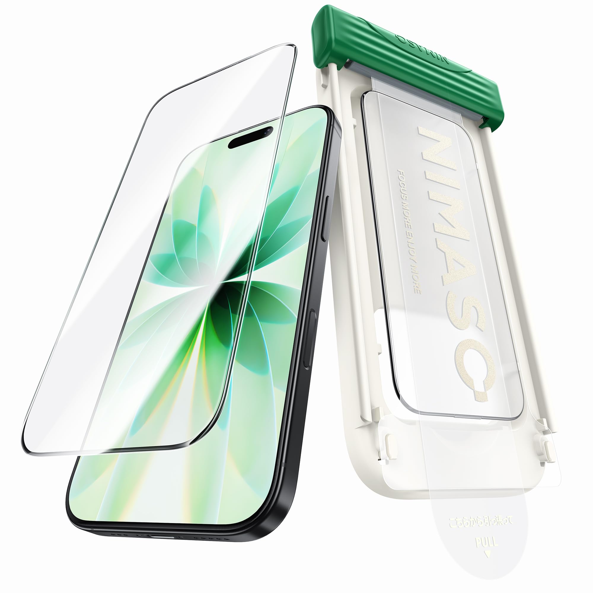 ゆうじ様製作依頼（緑フィルム） Amazon | NIMASO ガラスフィルム iPhone 17用 スライドローラー式 強化
