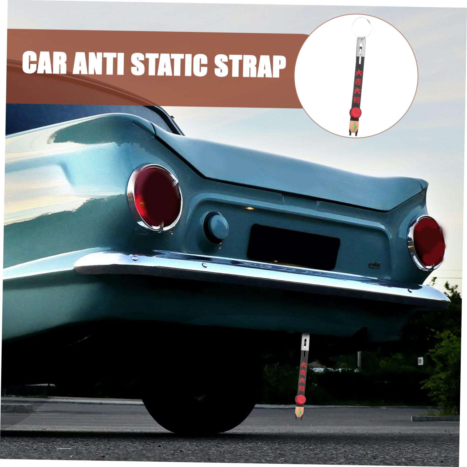 BELLIFFY Heavy-Duty Grounding Belt Band Vehicle Anti Static Belt Auto Static Grounding Strap Truck Grounding for Vehicles