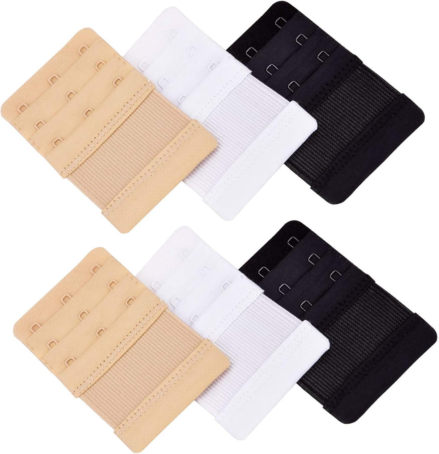 6Pcs Women Bra Extenders Bra Strap Extenders for Ladies Soft Bra