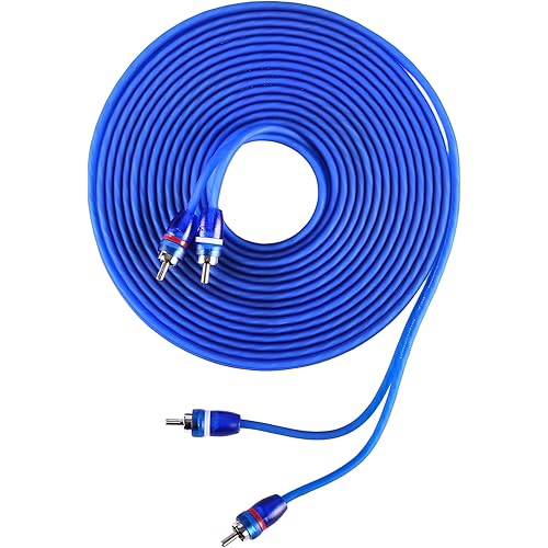 Skar Audio 17-Foot 2-Channel Twisted Pair RCA Interconnect Cable - SKAR2CH-RCA17