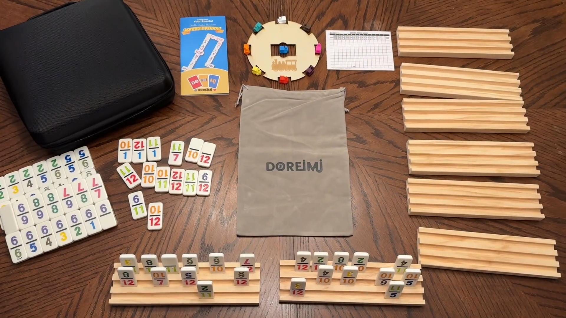 Amazon.com: Doreimi Mexican Train Dominoes Set with Numbers and 8