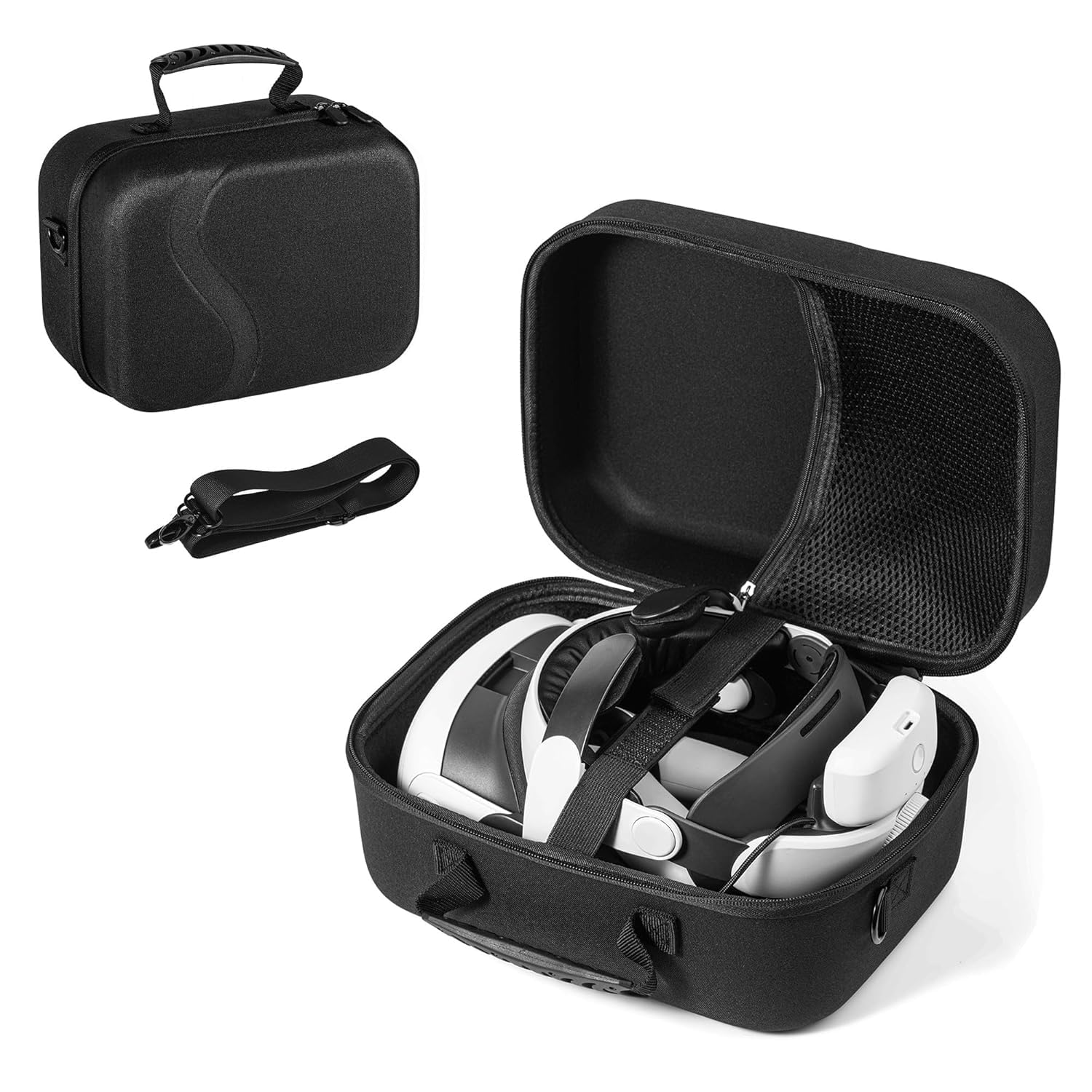New World Large Carrying Case for Meta Quest 3, Storage Bag Case for Meta Quest 3 Hard Carrying Bag Compatible with Oculus Quest 3 Storing VR Gaming Headset and Accessories
