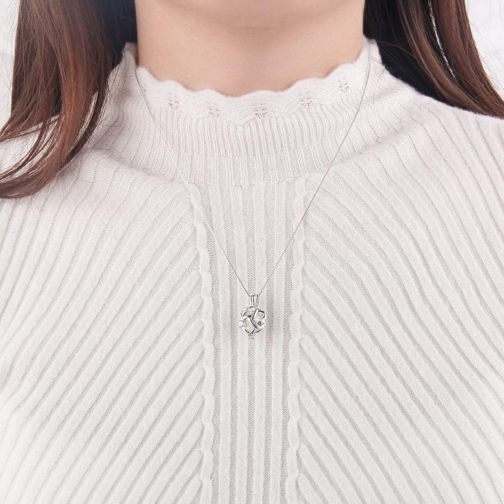 925 Sterling Silver CZ Heart Crisscross Cage Pendants Crafting Charm for DIY Necklace Bracelet Jewelry Making