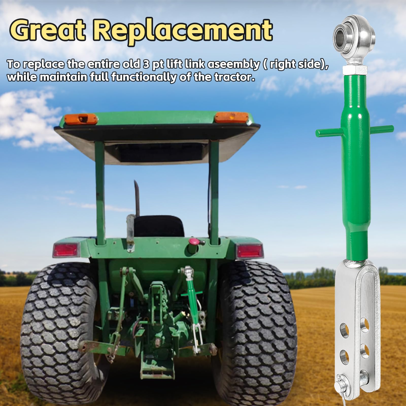 Amazon.com: 3 Pt Lift Link AM877572 for John Deere 870 970 1070  