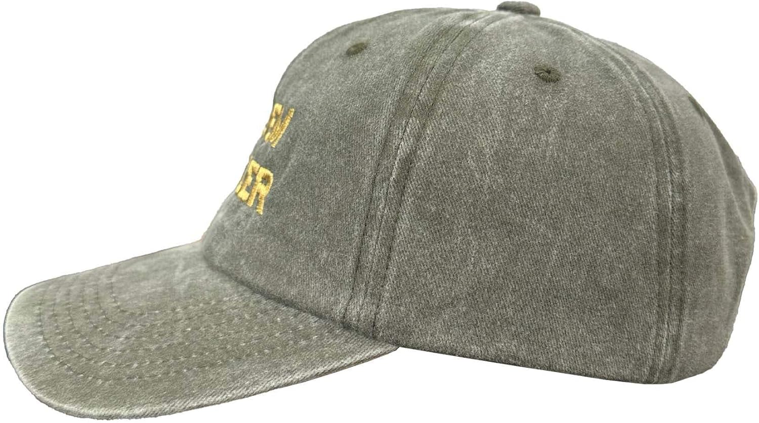 Altru Apparel Embroidered Cap & Hat | SOLVEM PROBLER Hats | Vintage Caps for Mens & Women | Black Sweatband Fitted Hat |