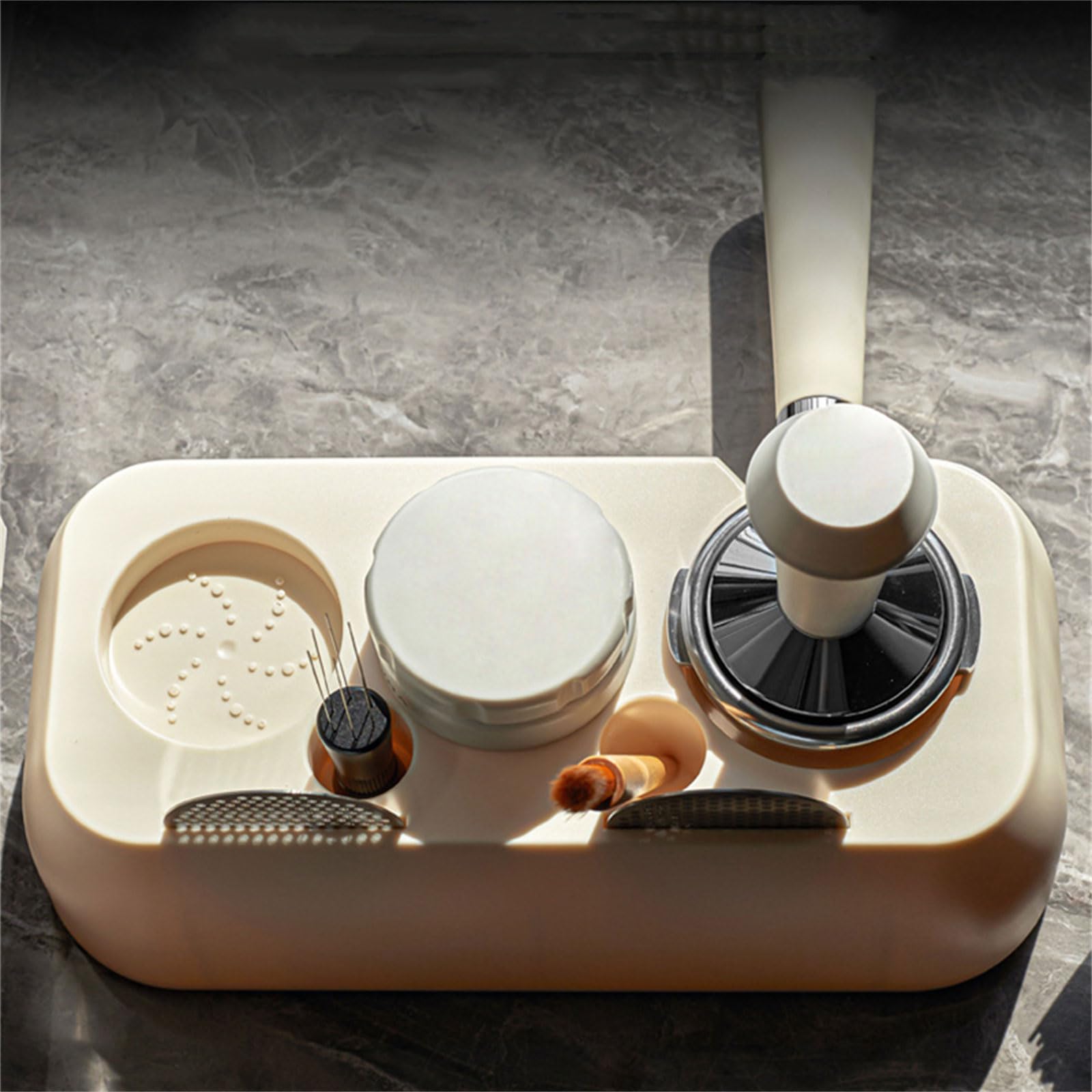 Soporte para filtro de café, accesorio para máquina de café espresso para encimera de amantes