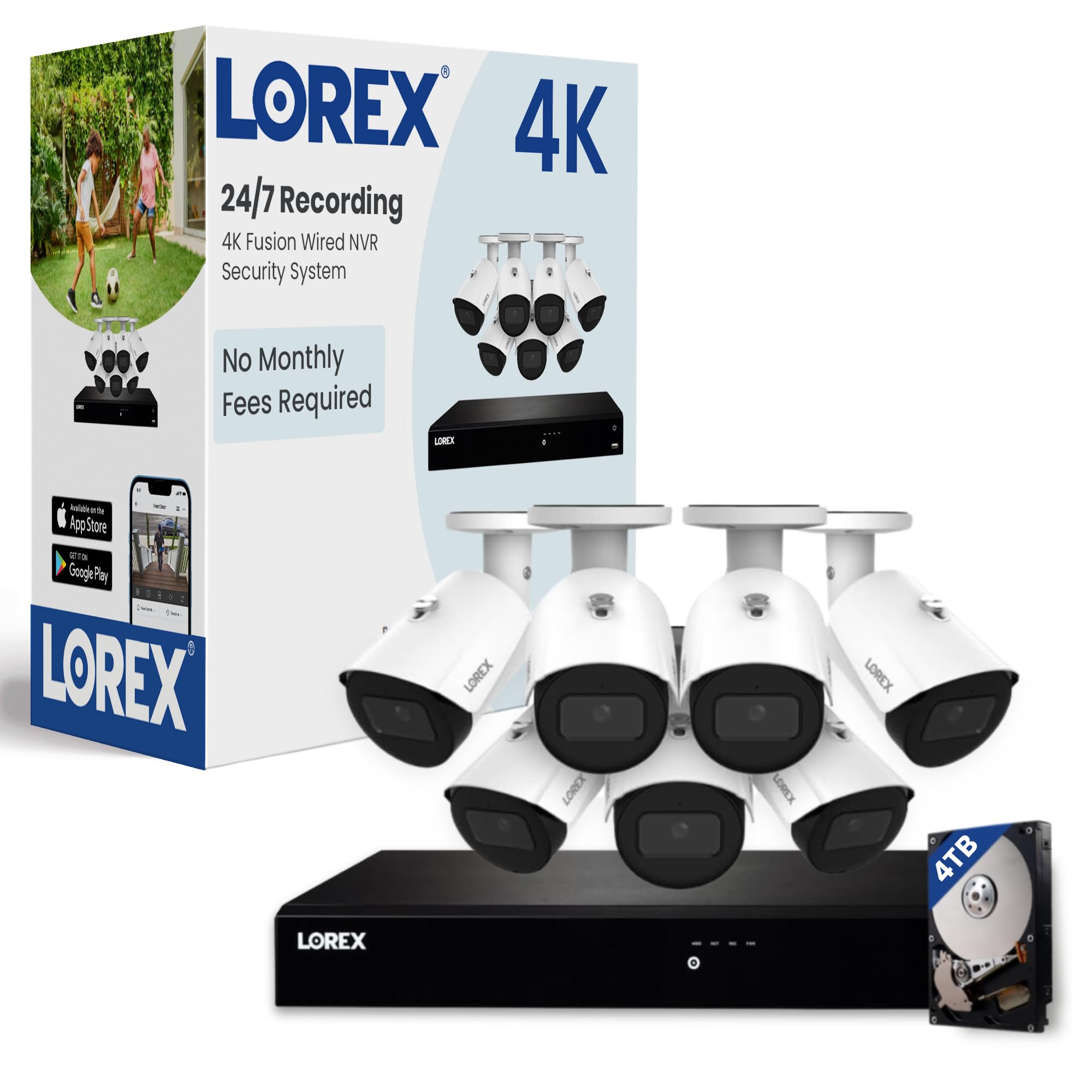 16 Channel Dvr Lorex 4k Active Deterrence Security System Lorex
