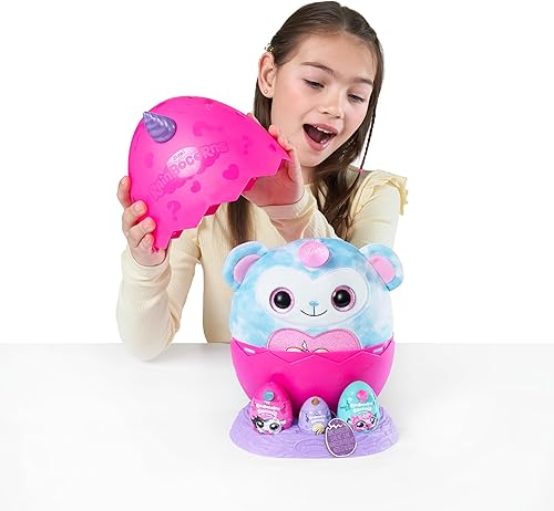 Miniatura 6 de Rainbocorns Eggzania - Mini Mania Panda de peluche sorpresa con juguete suave de animales, idea para niñas con juego imaginario por ZURU