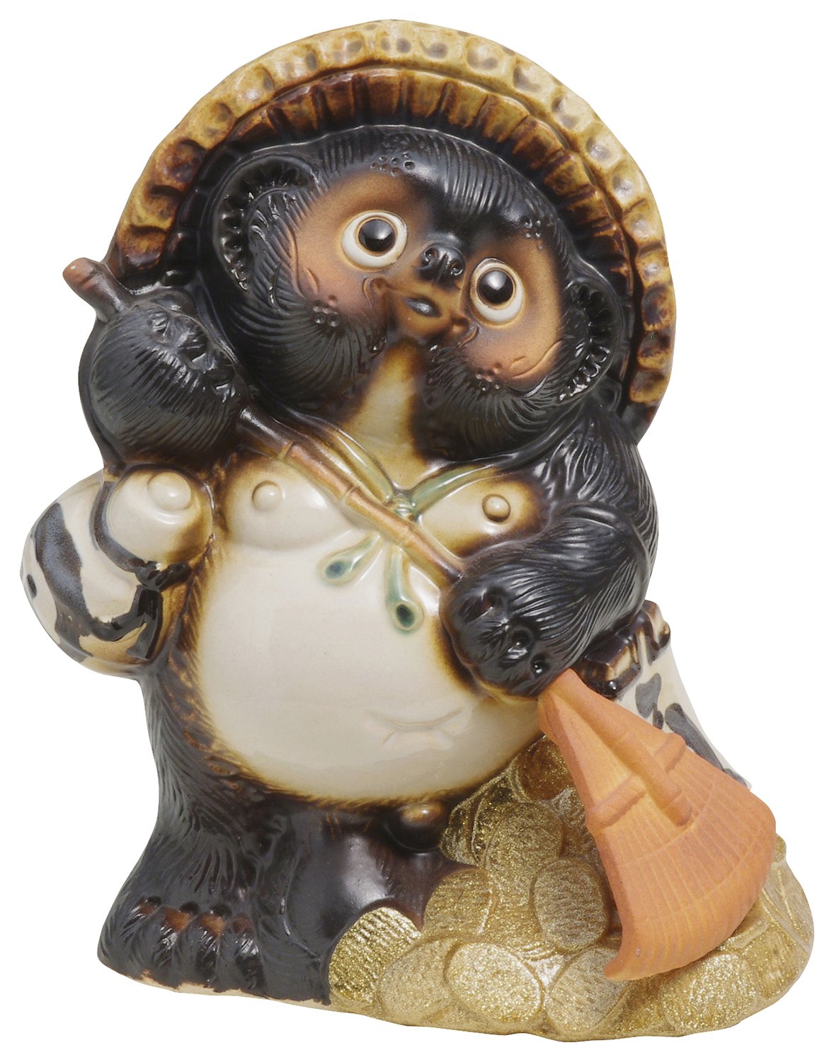 信楽焼 手づくり たぬき 狸ゴルフの置物 33cm Amazon.co.jp: 信楽焼