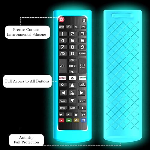 Miniatura 4 de AKB75095307 AKB75375604 AKB74915305 - Funda de silicona de repuesto para mando a distancia LG TV, color verde, azul y morado