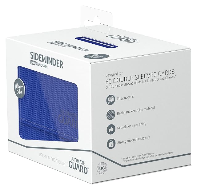Foto 7 de 7 de Ultimate Guard Sidewinder 80+ XenoSkin Monocolor Azul