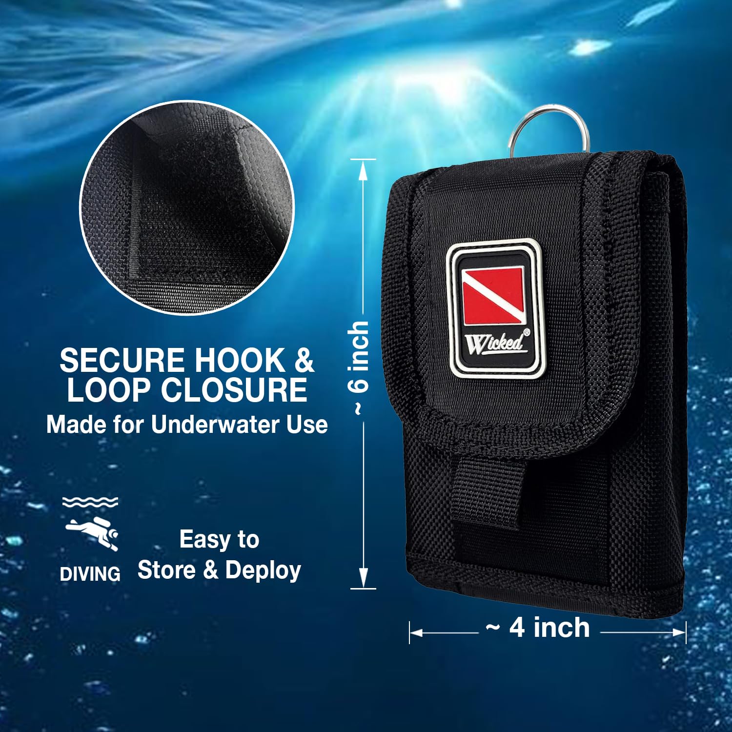 Wicked Scuba 316 Stainless Steel Multipoint Reef Hook 4-6 Ft. Length