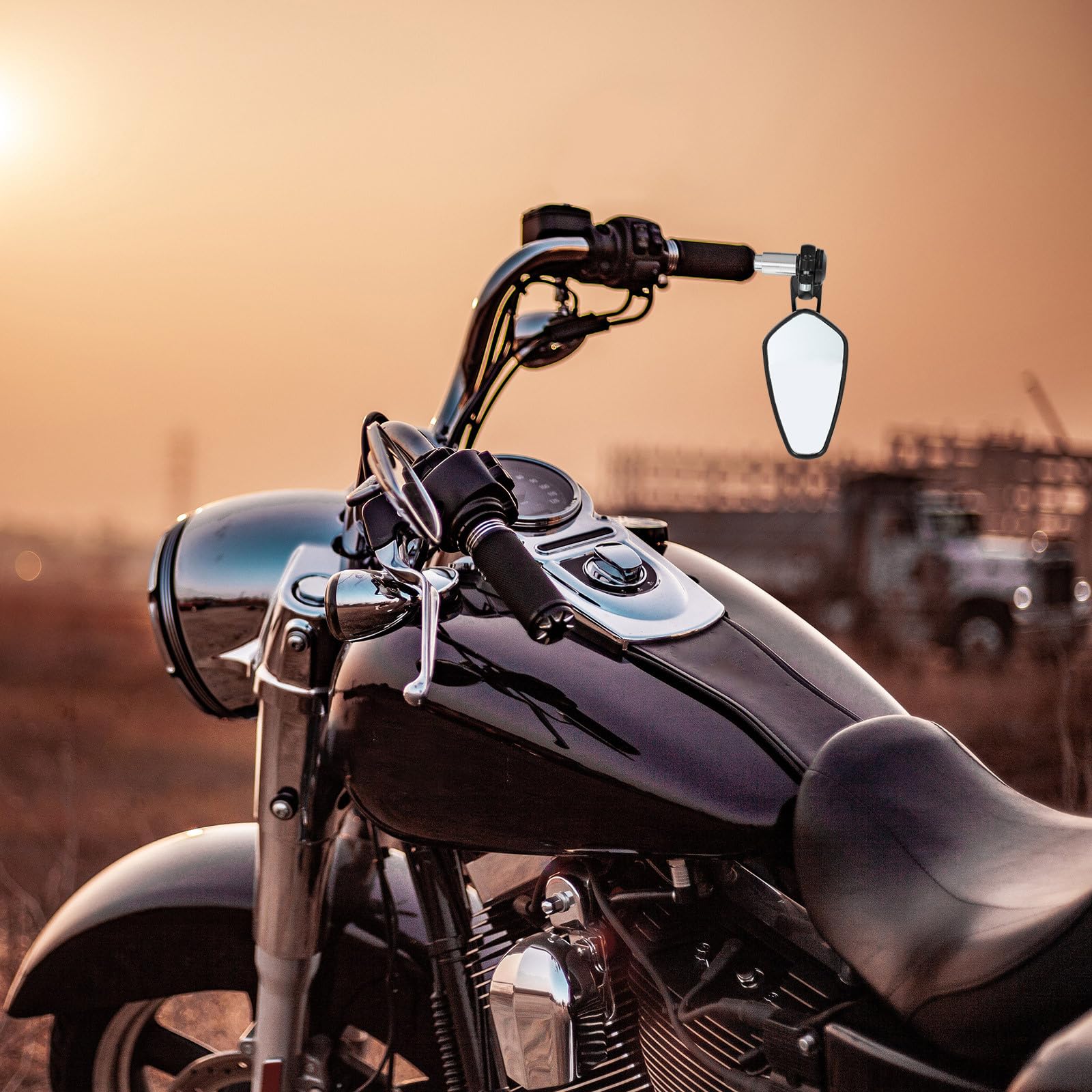 Specchietti Abs Lega di 22mm Alluminio Moto Retrovisori in Design Scooter e Motociclette