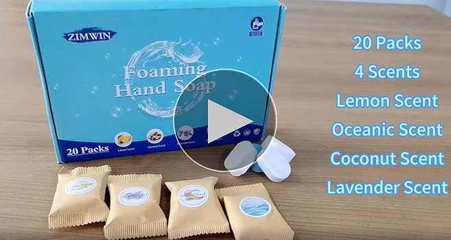 Amazon.com: Zimwin 20 Pack Foaming Hand Soap Tablet Refills, 4