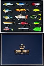 Kit de Señuelos de Pesca para Buceo con Acción Realista, Set de Equipo de Pesca para Agua Dulce y Salada