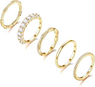 DochaisGold Rings for Women 5PCS in Pakistan