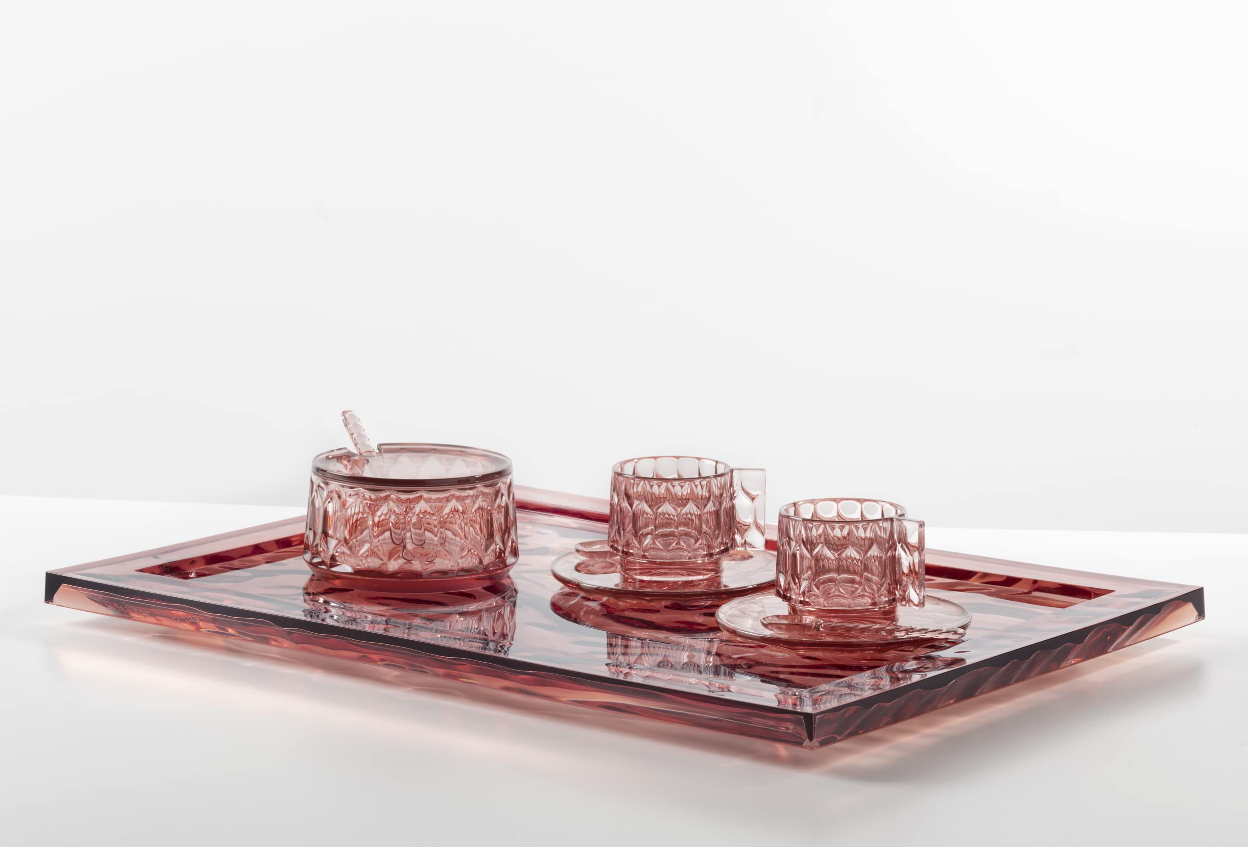 Amazon｜Kartell(カルテル) トレイ 『デューン(DUNE)』 L ピンク W55 