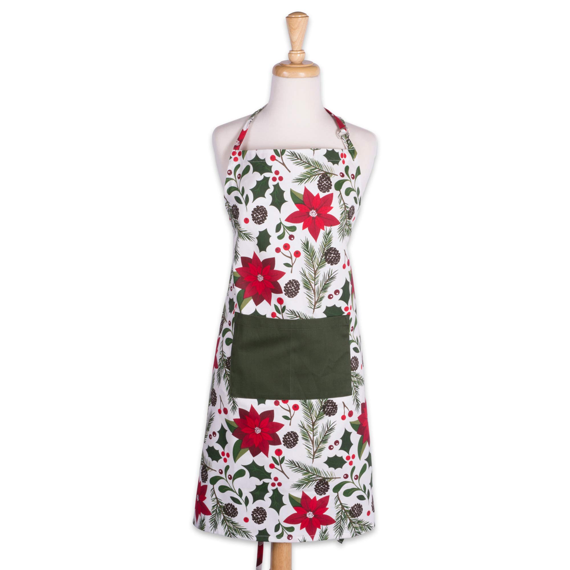 DII Colección de Navidad Delantal de Chef navideño, Algodón, Woodland Holiday, Talla única