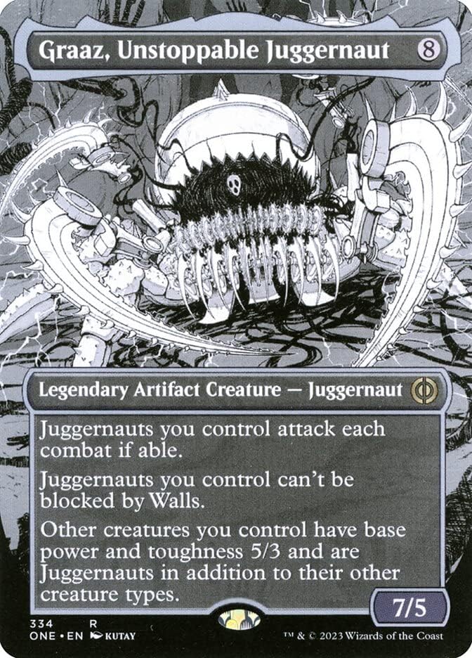 Magic: the Gathering - Graaz, Unstoppable Juggernaut (334) - Borderless - Phyrexia: All Will Be One