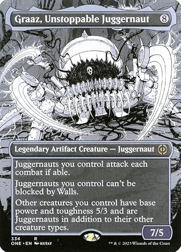 Magic: the Gathering - Graaz, Unstoppable Juggernaut (334) - Borderless - Phyrexia: All Will Be One