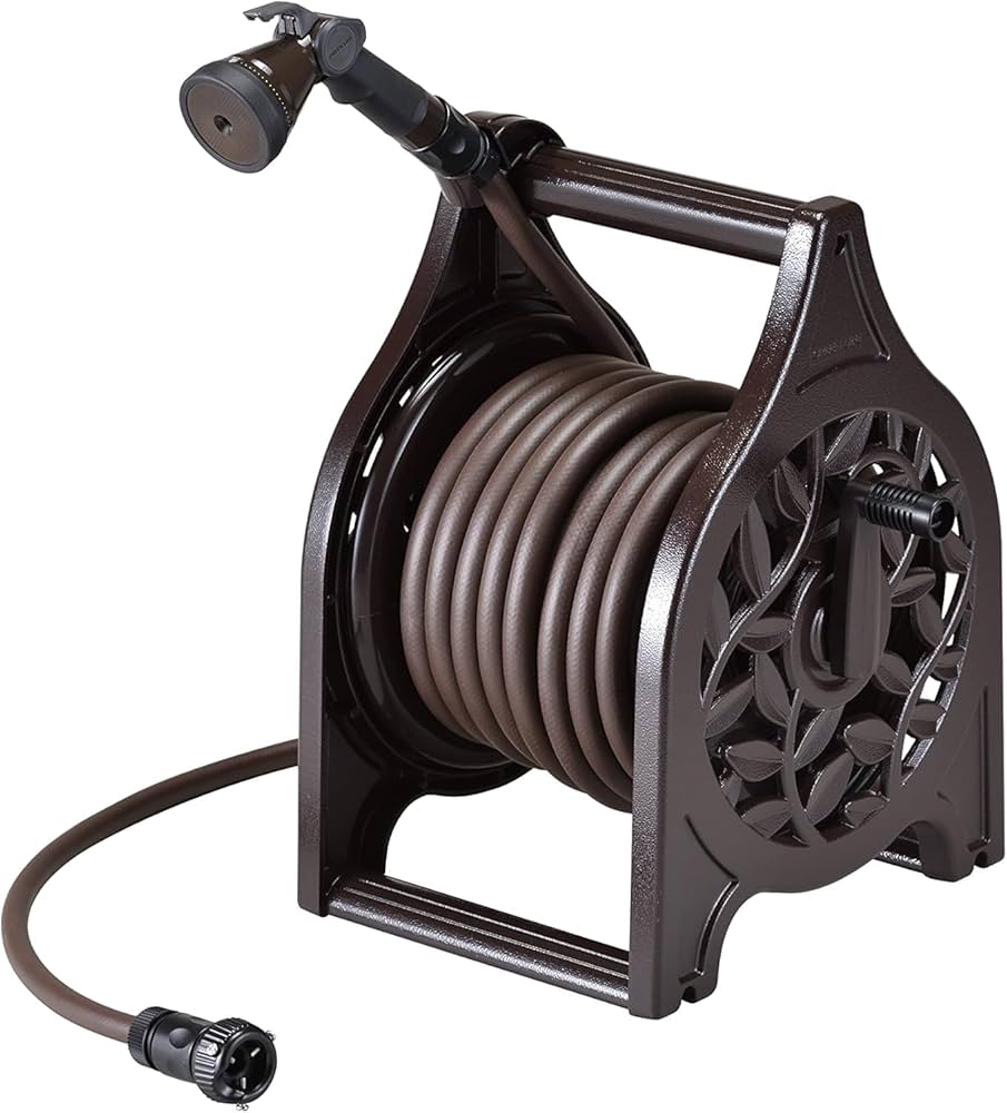 金属製円形ホースリール 黄ホース Amazon | グリーンライフ ホース ホースリール 20m 耐久性が高い