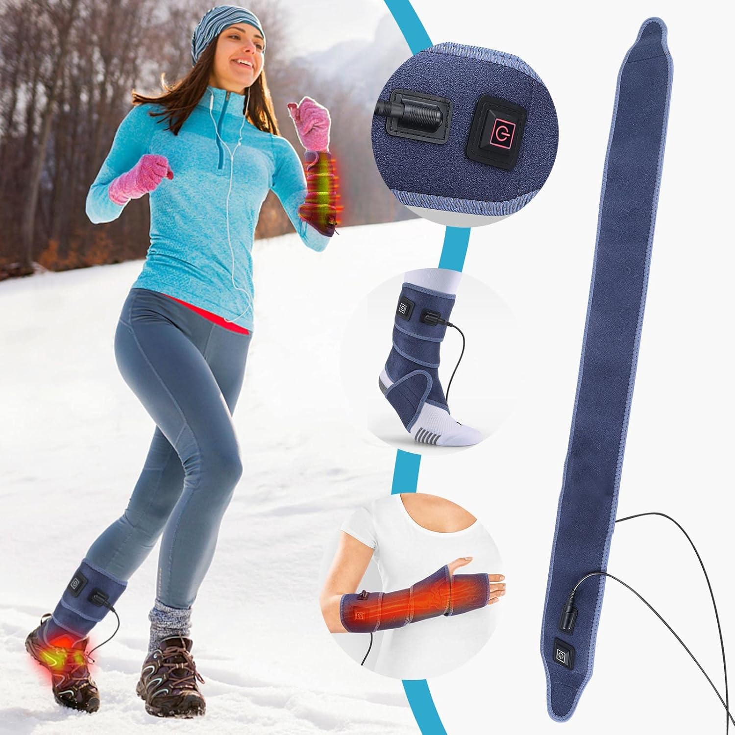 New Heating Bandage, Multi Functional Electric Heating Elbow Wrist Ankle Leg