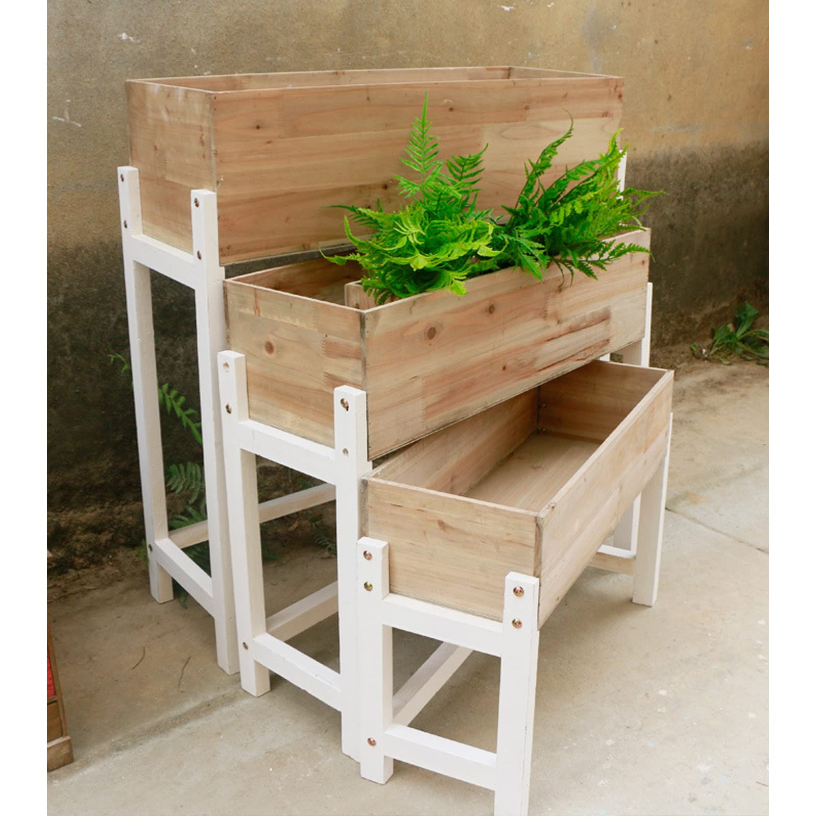 Boîtes en bois de soutien pour plantes : fini les pots instables au jardin
