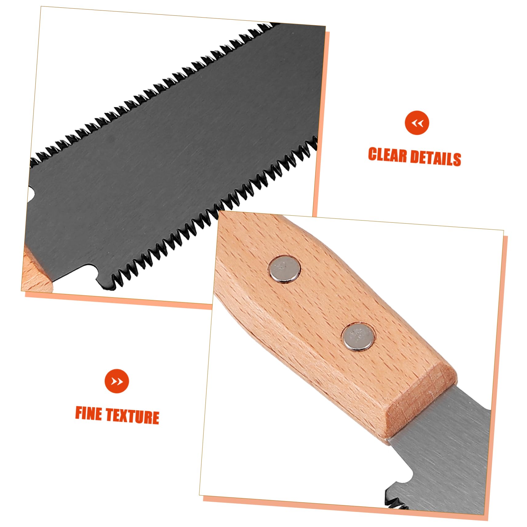 Lurrose Heavy Duty Gardening Hand Saw Compact Craft Saw for Woodworking Pruning and DIY Projects Sharp Double Sided Blade for Efficient Cutting for Camping and Outdoor Use