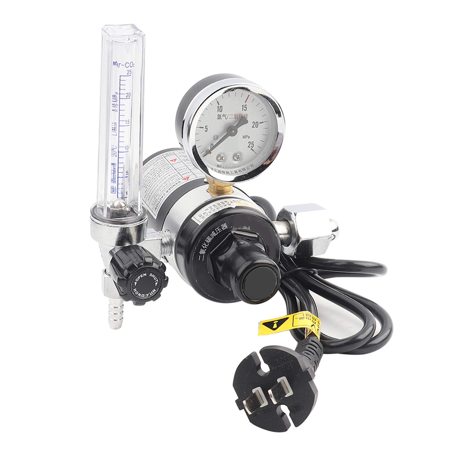 Akozon Réducteur de Pression de Dioxyde de Carbone, Régulateur de CO2, Jauge pour Les Travaux de Soudage, Accessoires Professionnels 36V à Utiliser (220V)