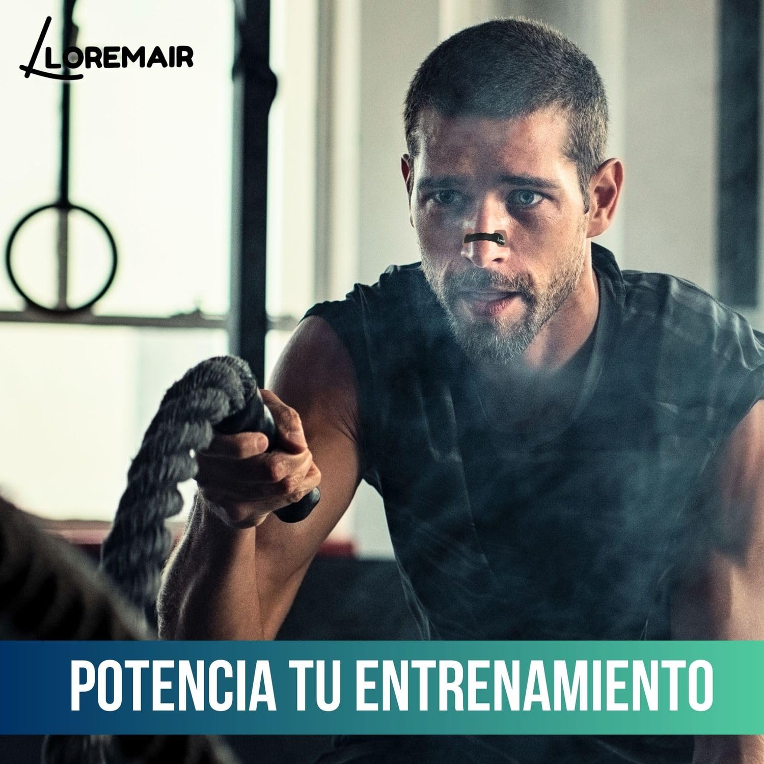 Tiras Nasales Magnéticas Deportivas | Tiras Nasales para Dormir | Dilatador Nasal Antironquidos | Mejora la Respiración y Rendimiento | 4 Arcos Magnéticos + Aplicador + 60 Parches (30 Días)
