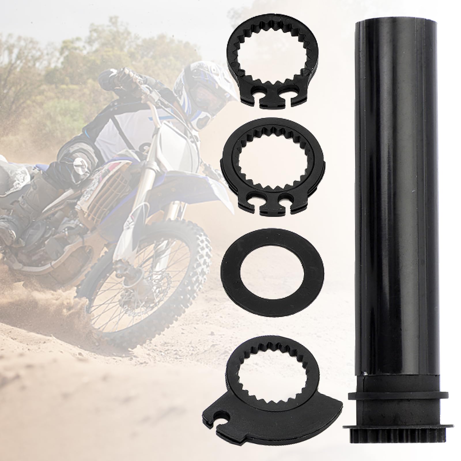 Manchon Papillon Moto Pour Guidon 22mm - Kit Avec 3 Cames - Plastique ABS - Réglage Rapide Accélérateur