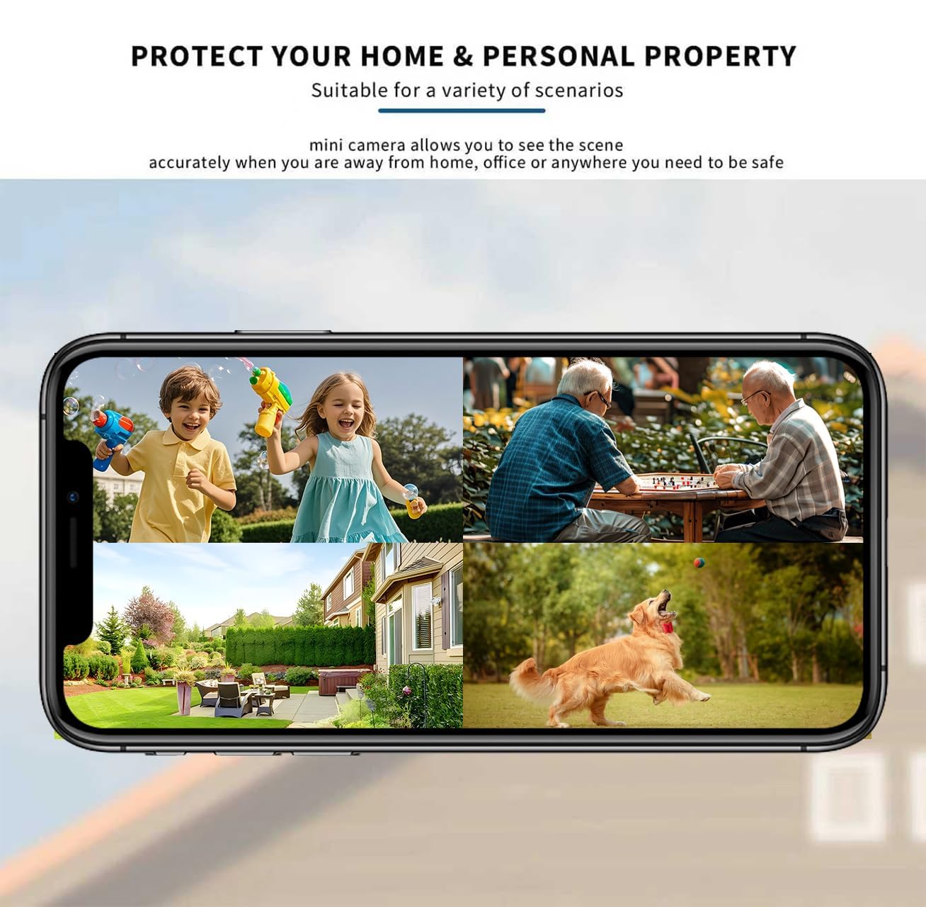 Camuitry Hidden Camera Surveillance Monitor - WiFi Nanny Cam with 1080P Night Vision, Motion Detection, and Smartphone Compatibility - Indoor Spy Camera for Home/Baby/Office — view 6