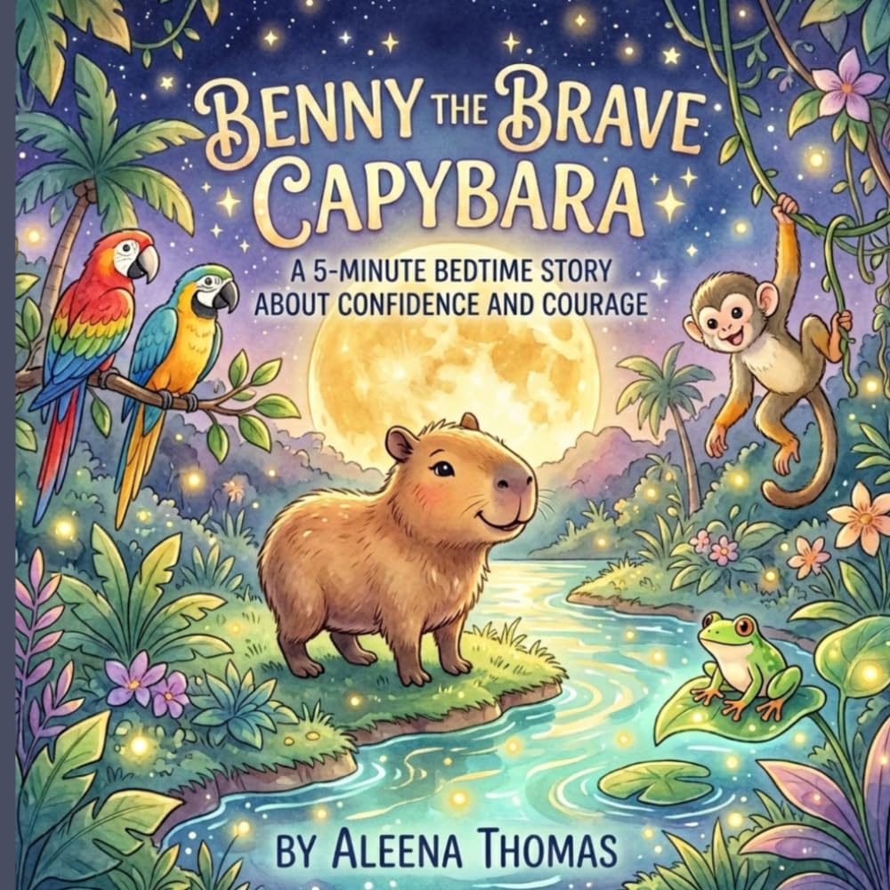 Benny the Brave Capybara: A 5-Minute Bedtime Story About Confidence, Courage, and Believing in Yourself for Kids Ages 3–8 (Positive Bedtime Adventures)