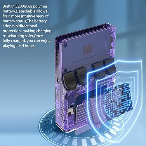 Miniatura 5 de Ugonetend R36S 64GB Retro Game Console with 15,000+ Games, 3.5-Inch Screen, Supports 13+ Emulators  Portable Handheld for Classic Gaming (purple)