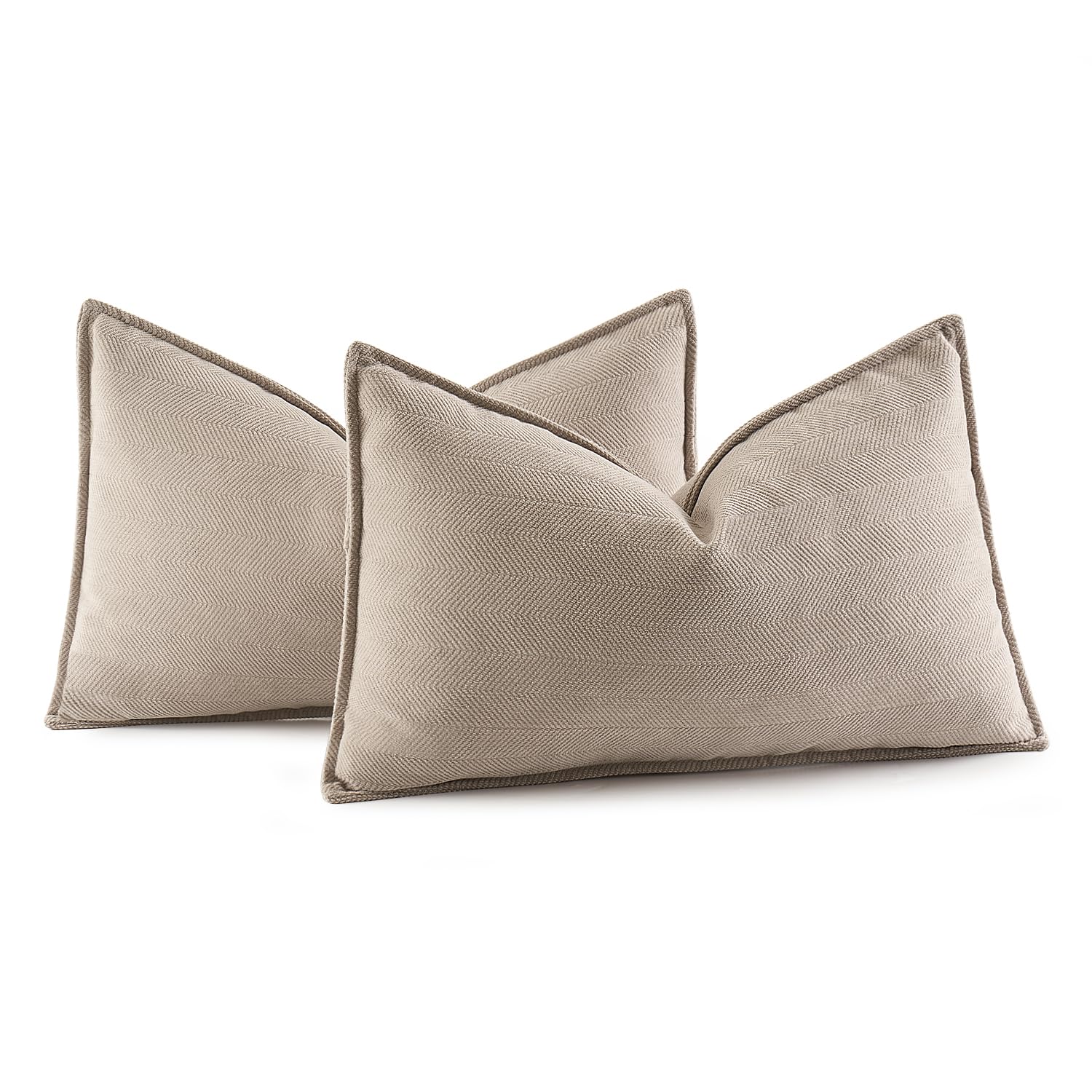 MIULEE 2er Kissenbezug Chenille Kissenbezüge Kissenhülle Sofakissen dekokissen zierkissen Elegantes Design für Couch Sofa Wohnzimmer