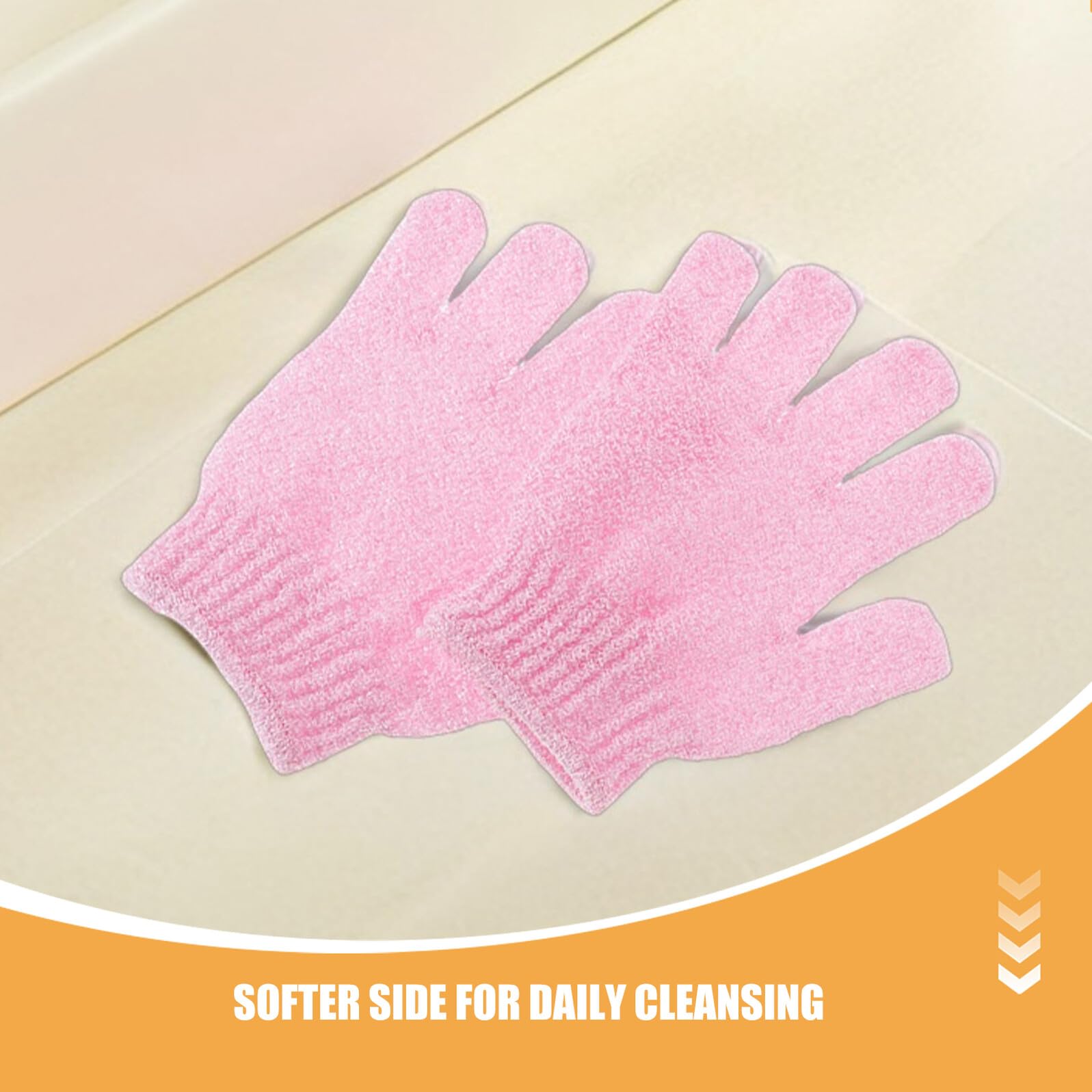 16 paia Guanti Esfolianti da Bagno in Nylon Guanto Cinque Dita per Corpo Esfoliazione Delicata e Massaggio Spa per Uomo Donna e Famiglia Doppio Lato per Pulizia e Cura Completa