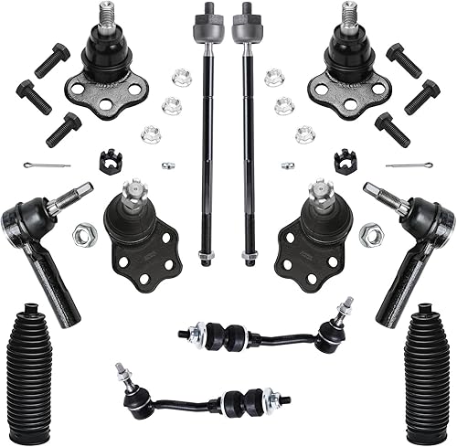 Detroit Axle - RĂłtulas delanteras 2WD + varillas de acoplamiento + barras estabilizadoras de repuesto para Dodge Dakota 00-04 y 00-03 Durango - Detroit Axle - RĂłtulas delanteras 2WD + varillas de acoplamiento + barras estabilizadoras de repuesto para Dodge Dakota 00-04 y 00-03 Durango -