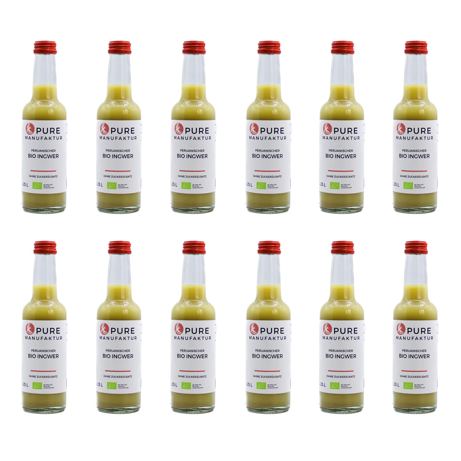 Pure Ginger Jengibre peruano orgánico sin azúcar ni aditivos artificiales.