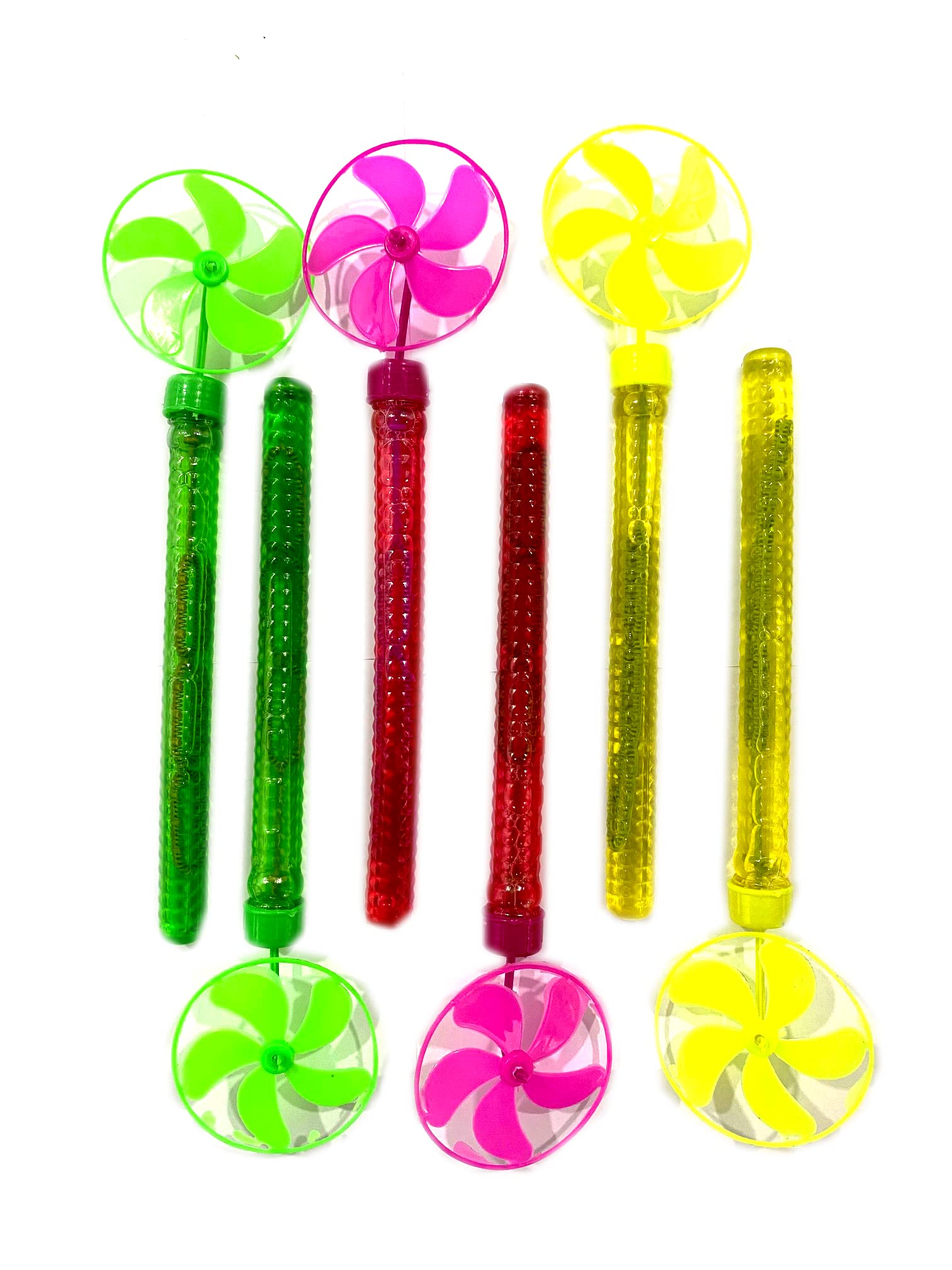 Bhandari Party Central 6pc Bubbles Stick with Windmill Fan for Kids
