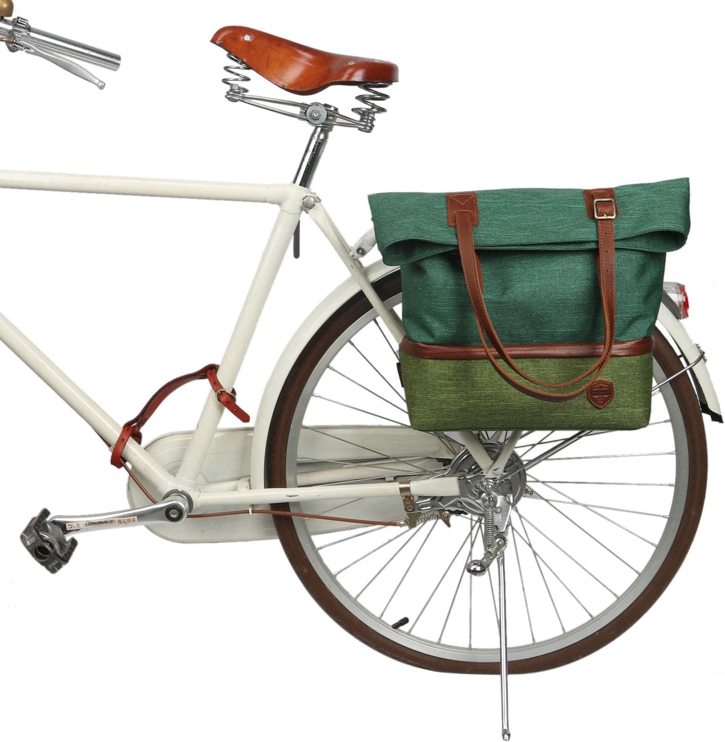 TOURBON Bicycle Bag Cooler Insulated Bike Rear Rack Pannier Women's Casual Shoulder Tote