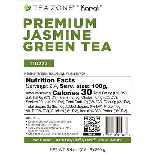 Miniatura 2 de Tea Zone Bolsa de té verde jazmín premium de 85 onzas