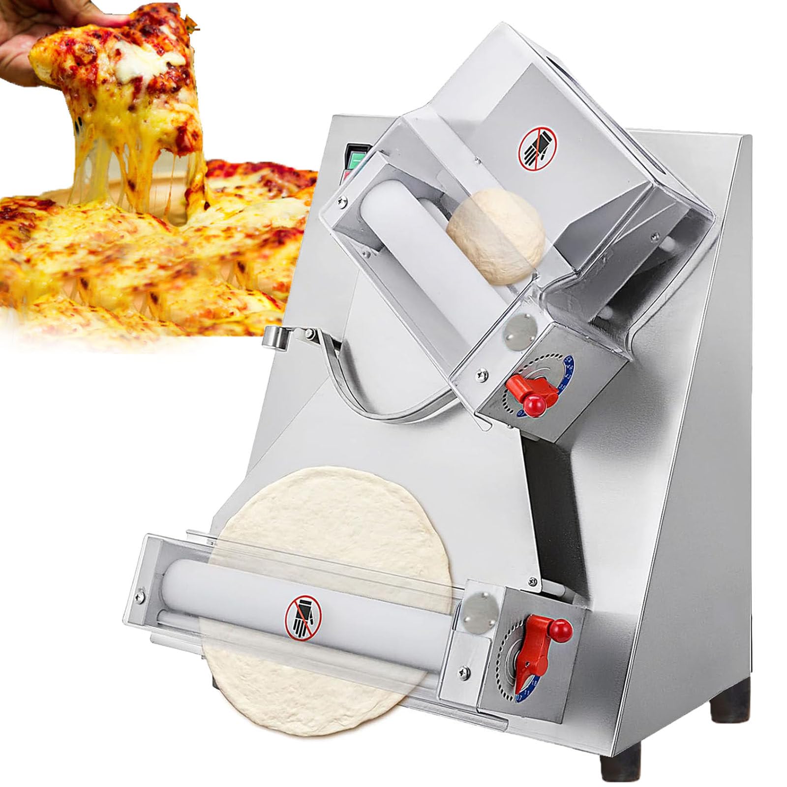 Pressa elettrica per impasto, in acciaio inox, per pizza e pasticceria fatti in casa, uso commerciale