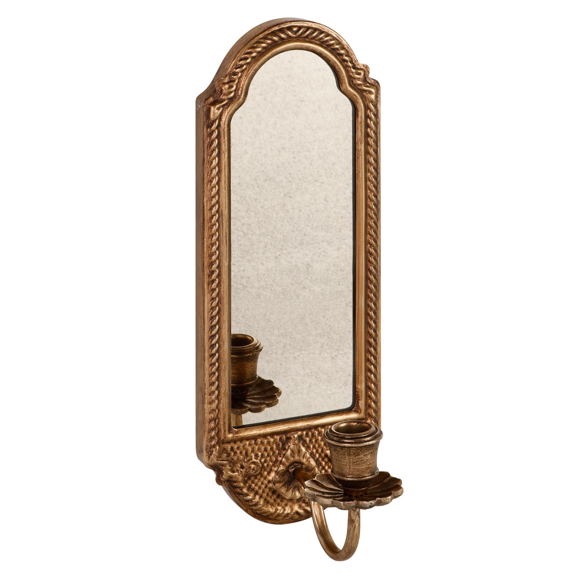 SOFFEE DESIGN Vintage Gold Wall Candle Sconce